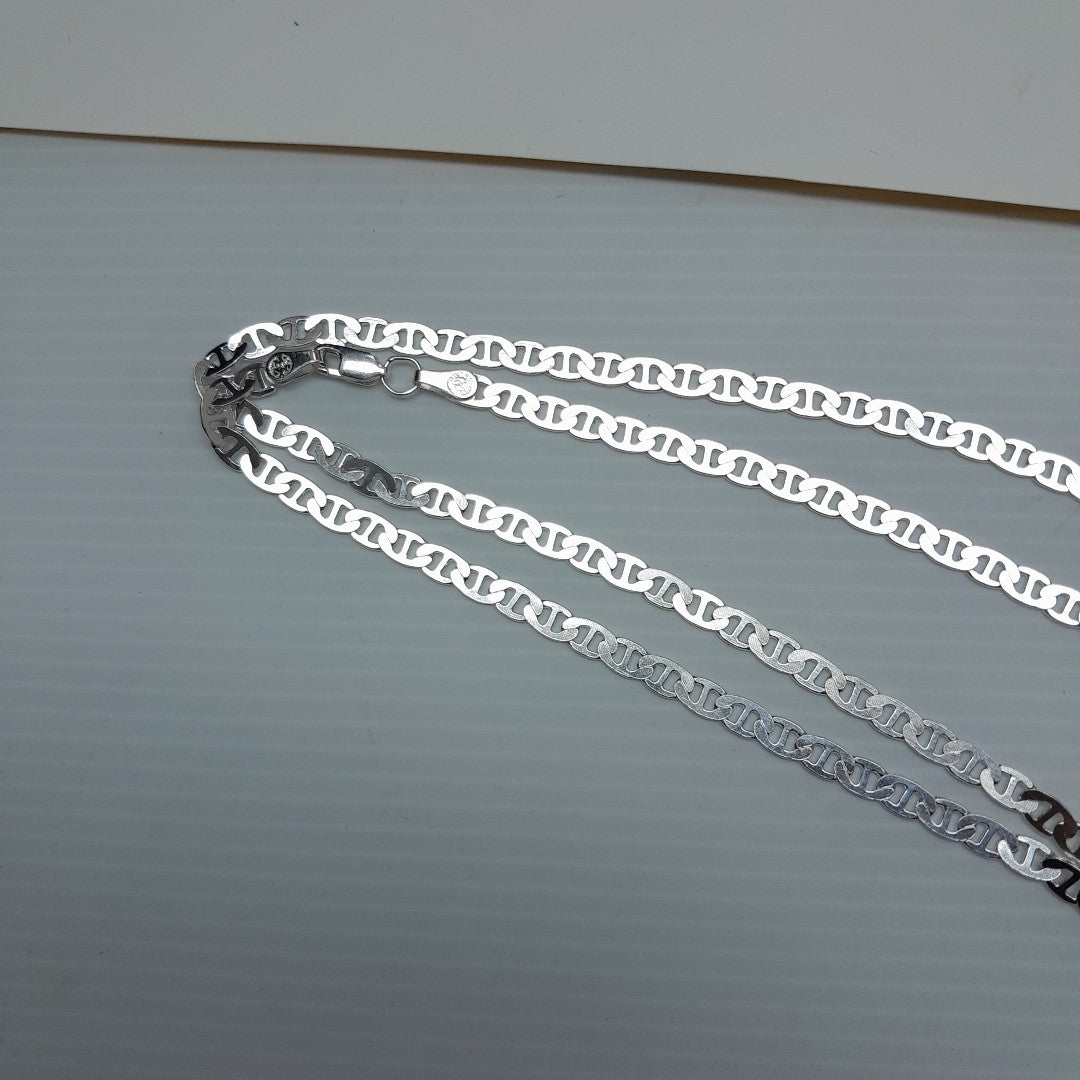 CADENA TEJIDO GUCHI PLATA .925 55 CM 12.9 GR (NUEVO)