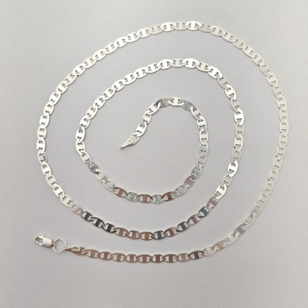 CADENA TEJIDO GUCHI PLATA .925 60 CM 9 GR (NUEVO)
