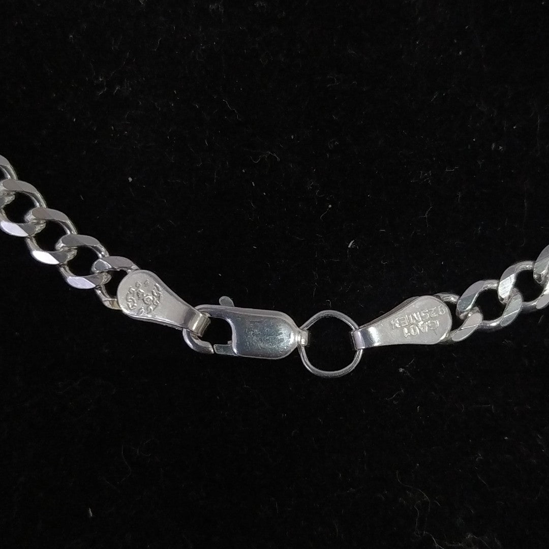 CADENA TEJIDO BARBADO PLATA .925 55 CM 12.8 GR (NUEVO)