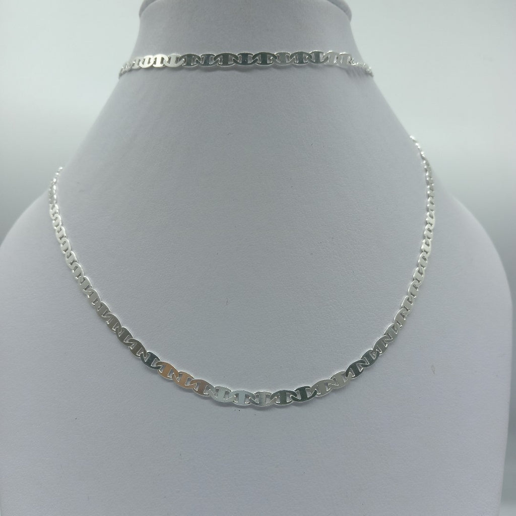 CADENA TEJIDO GUCHI PLATA .925 60 CM 9.1 GR (NUEVO)