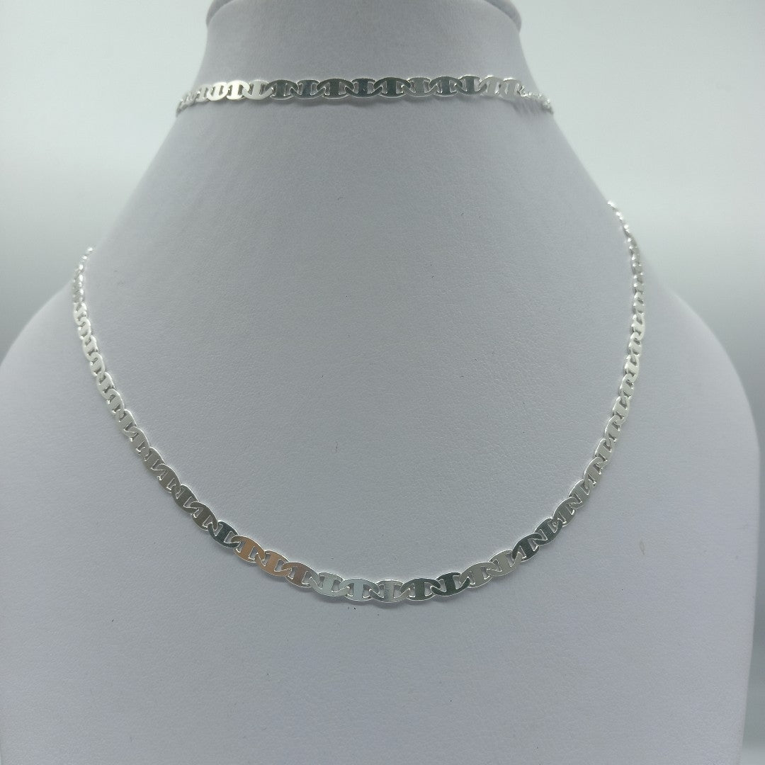 CADENA TEJIDO GUCHI PLATA .925 60 CM 9.1 GR (NUEVO)