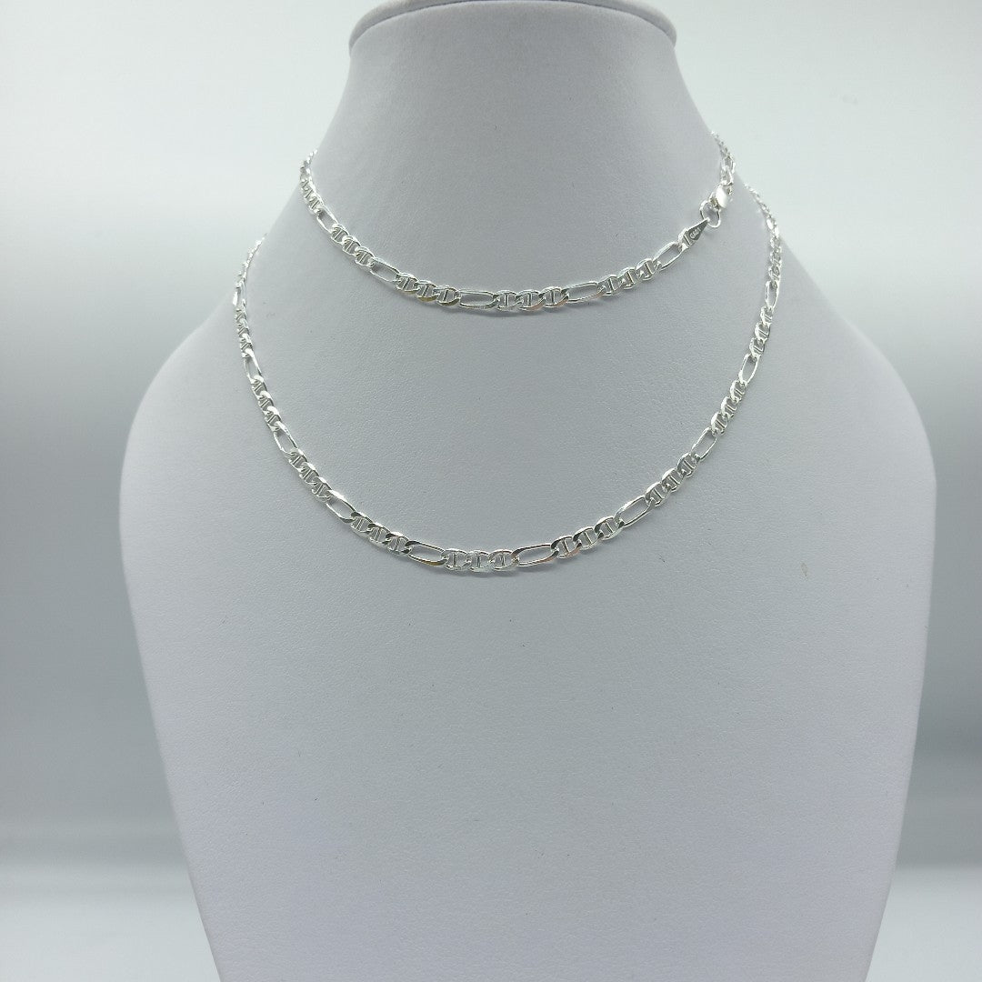 CADENA TEJIDO 3X1 PLATA .925 60 CM 8.1 GR (NUEVO)
