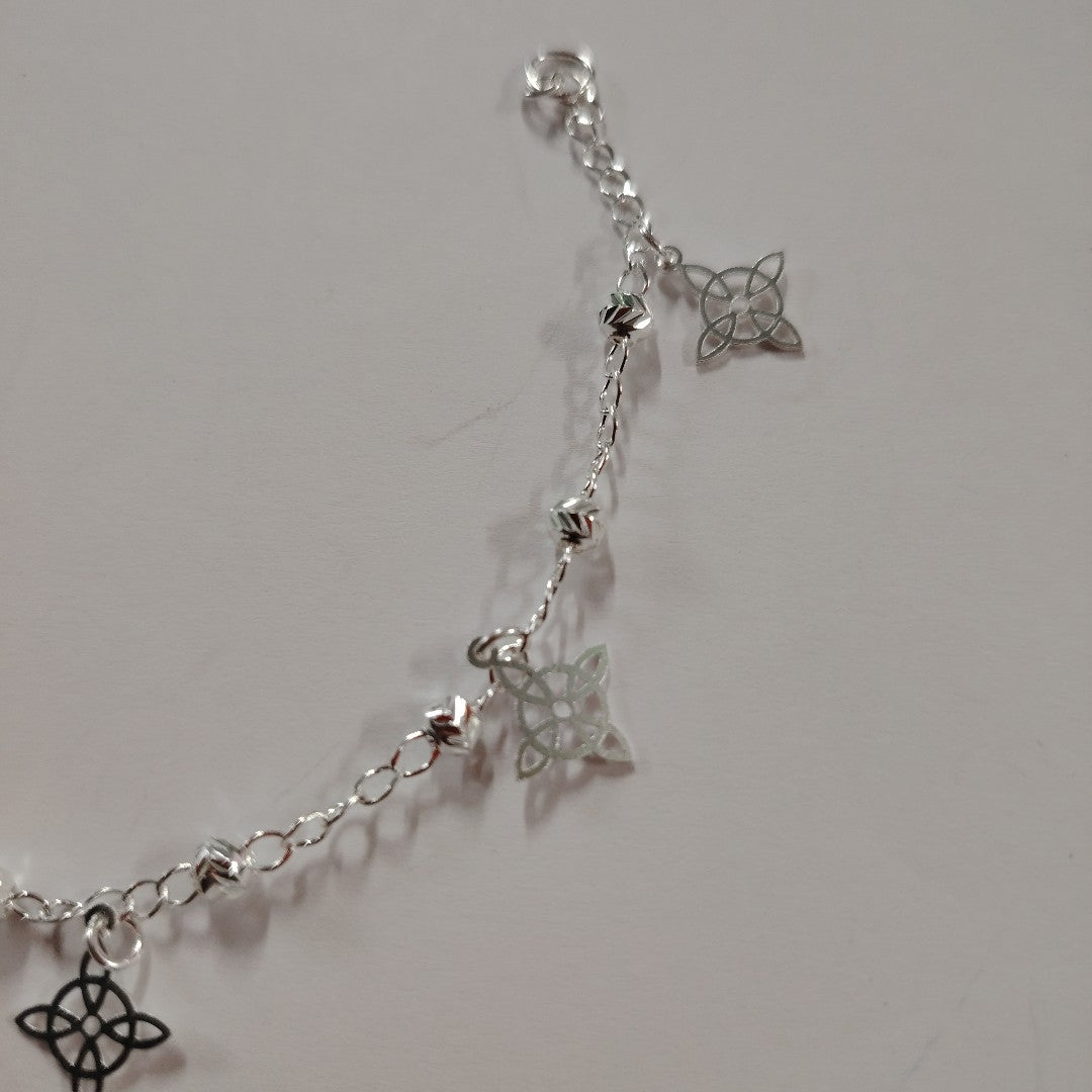 PULSERA TEJIDO ESPECIAL PLATA .925 18 CM 3.2 GR (NUEVO)