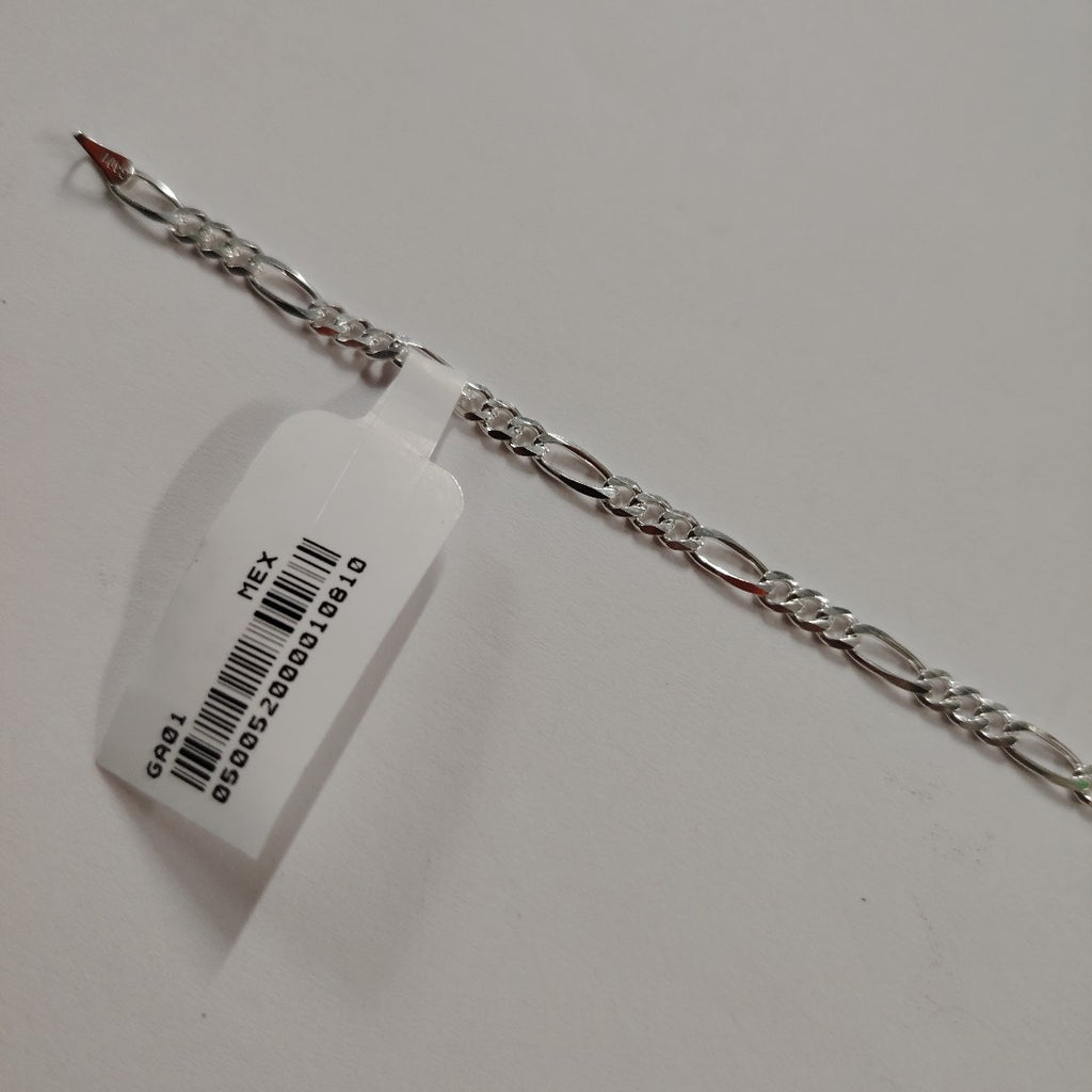 PULSERA TEJIDO 3X1 PLATA .925 18 CM 3 GR (NUEVO)