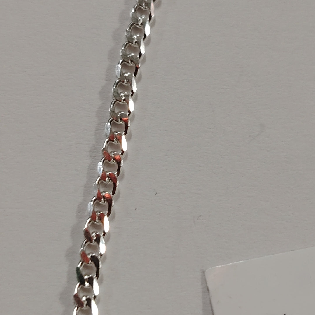 PULSERA TEJIDO BARBADA PLATA .925 18 CM 2 GR (NUEVO)