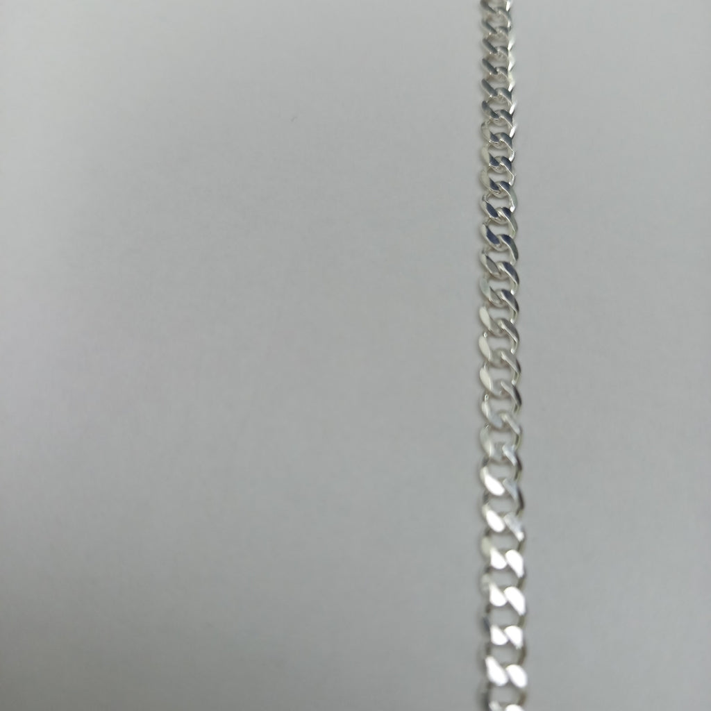 CADENA TEJIDO BARBADO PLATA .925 60 CM 13.6 GR (NUEVO)