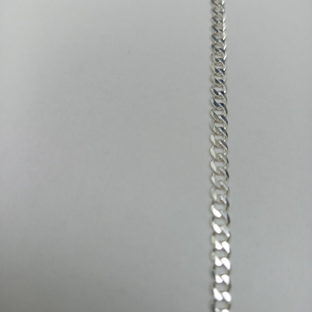 CADENA TEJIDO BARBADO PLATA .925 60 CM 13.6 GR (NUEVO)