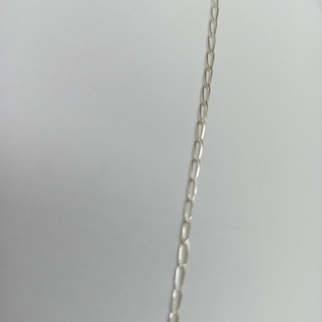 CADENA TEJIDO ESLABONES PLATA .925 60 CM 3.1 GR (NUEVO)