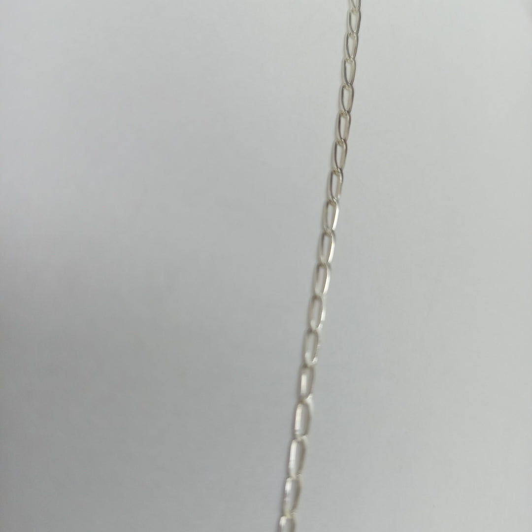 CADENA TEJIDO ESLABONES PLATA .925 60 CM 3.1 GR (NUEVO)