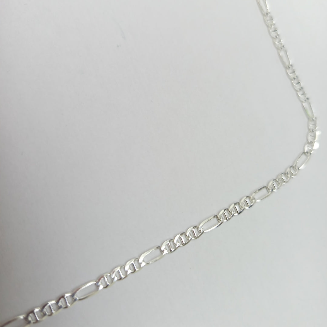 CADENA TEJIDO MARINERO PLATA .925 55 CM 8 GR (NUEVO)