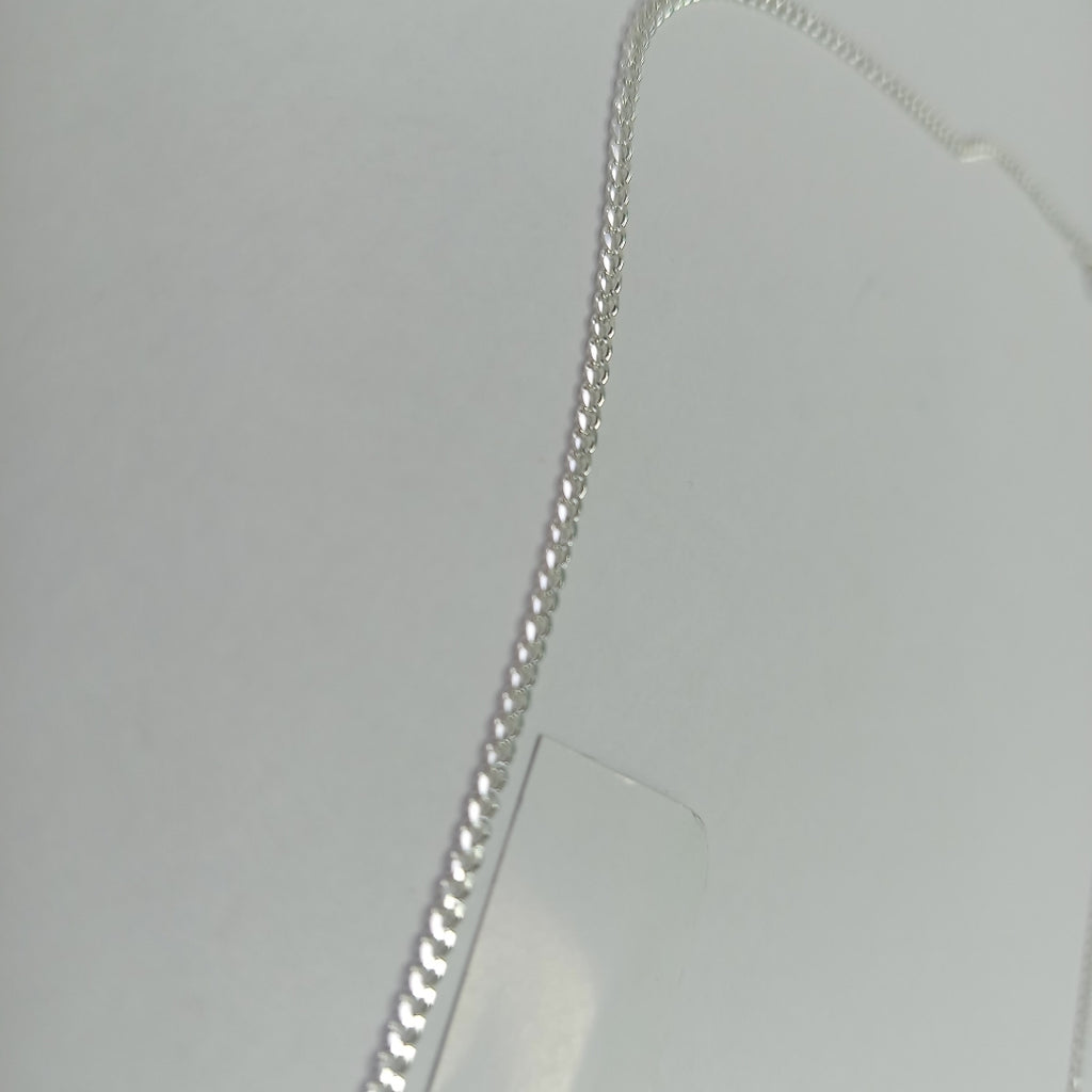 CADENA TEJIDO BARBADO PLATA .925 55 CM 5.4 GR (NUEVO)