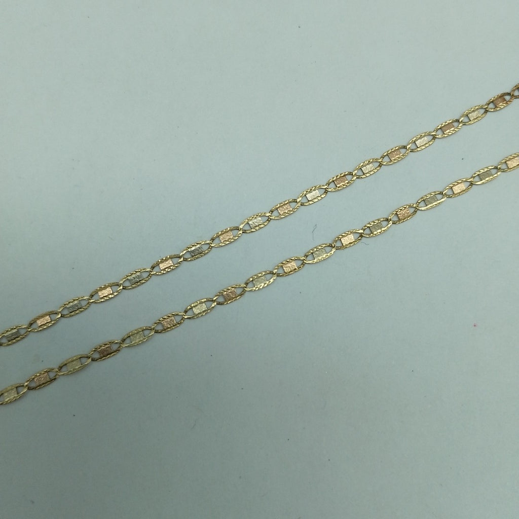 CADENA ORO, ORO COMBINADO 14 K 3.2 GRMS (SEMINUEVO)