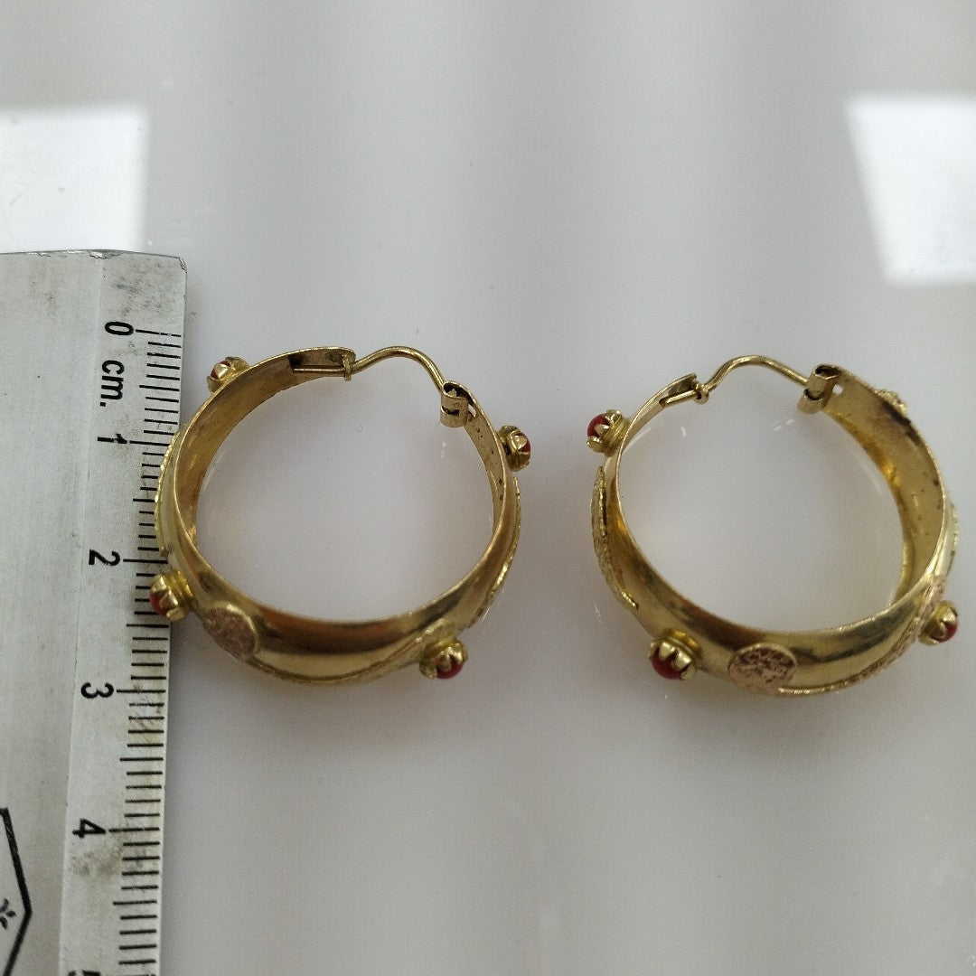 ARRACADAS PAR ORO 14 K 7.2 GRMS (SEMINUEVO)