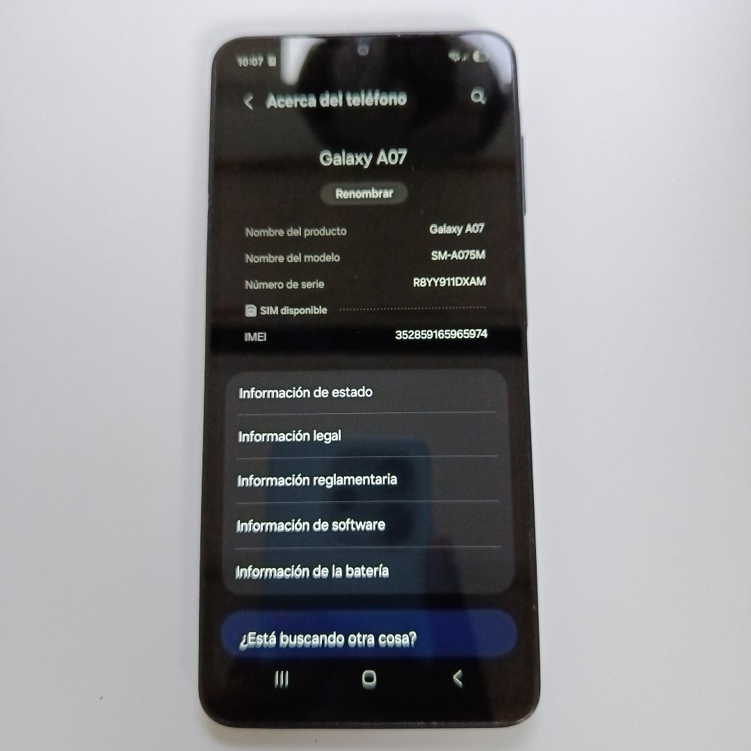 CELULAR SAMSUNG GALAXY A07 SM-A075M (2025) 64 GB 4 GB RAM (SEMINUEVO)