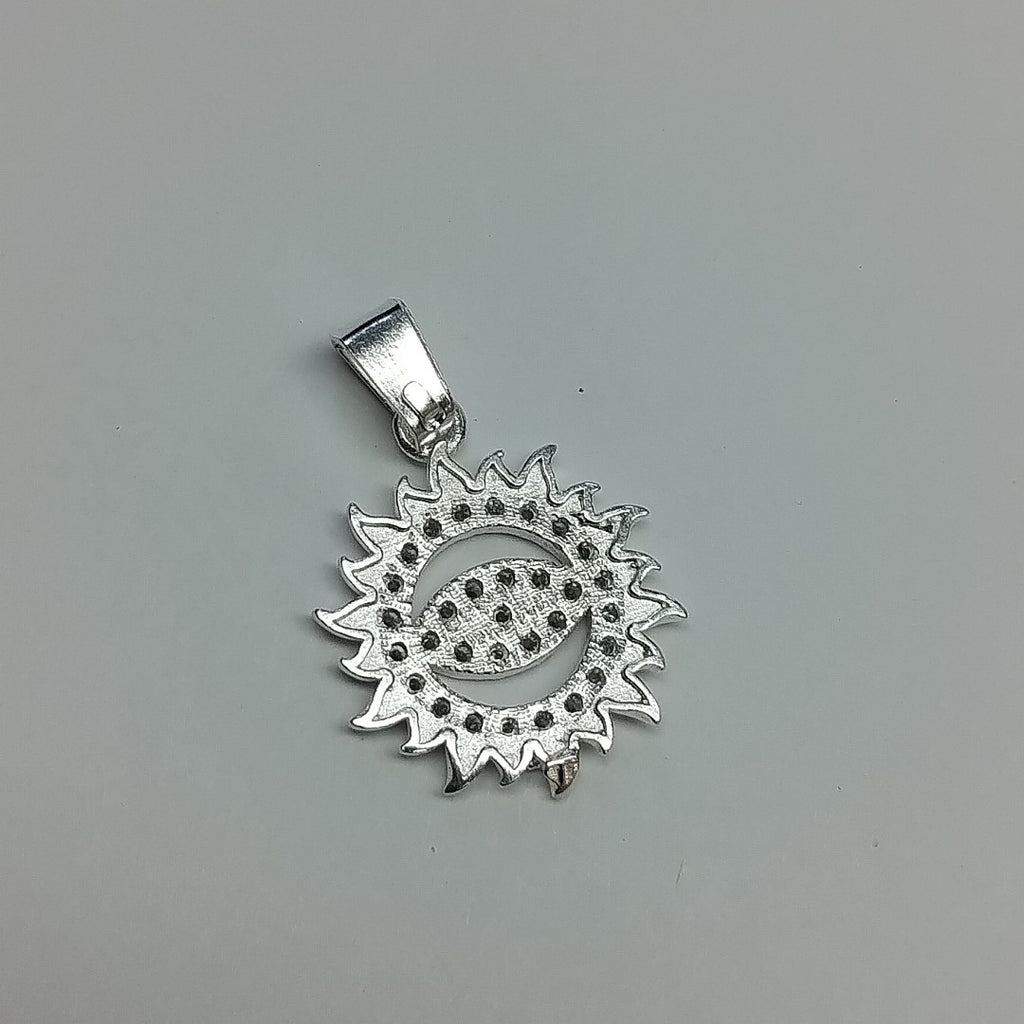 DIJE OJO MAGICO CON CIRCONIAS PLATA .925 2 GR (NUEVO)
