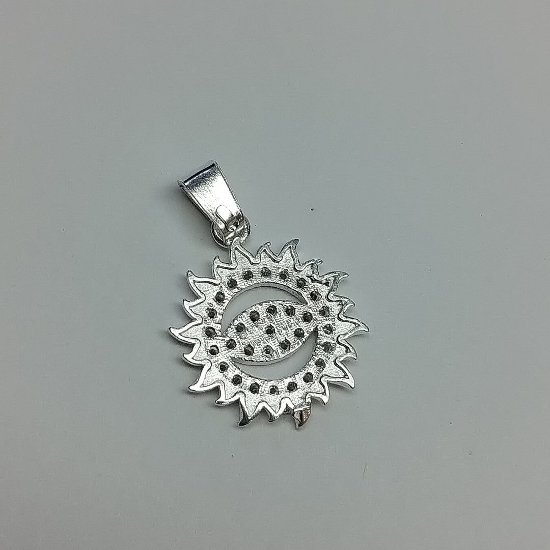 DIJE OJO MAGICO CON CIRCONIAS PLATA .925 2 GR (NUEVO)