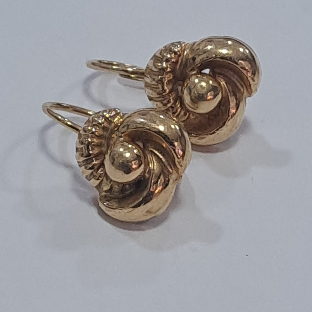 ARETES PAR ORO 18 K 4.6 GRMS (SEMINUEVO)