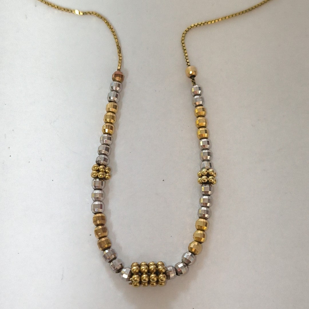 COLLAR ORO COMBINADO 10 K 4,70 GRMS (SEMINUEVO)