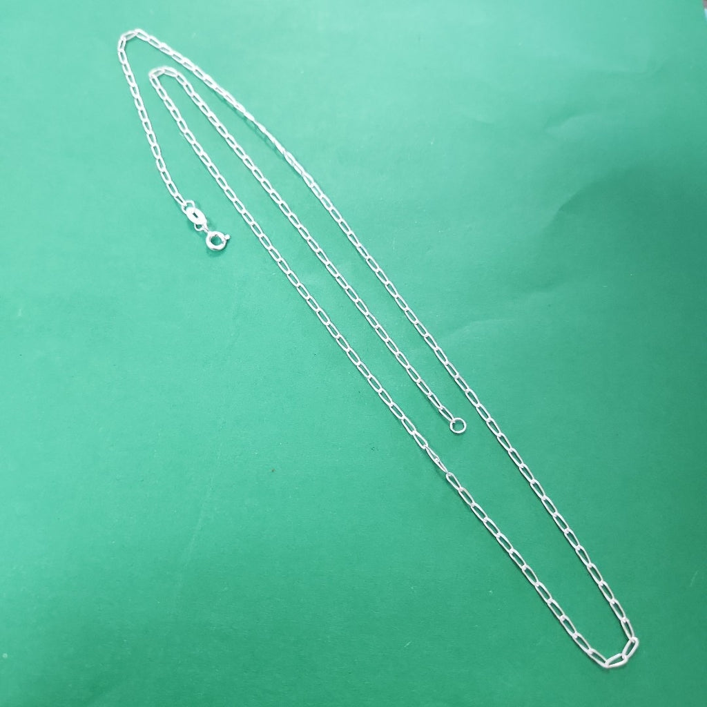 CADENA TEJIDO ESLABONES PLATA .925 60 CM 2.7 GR (NUEVO)