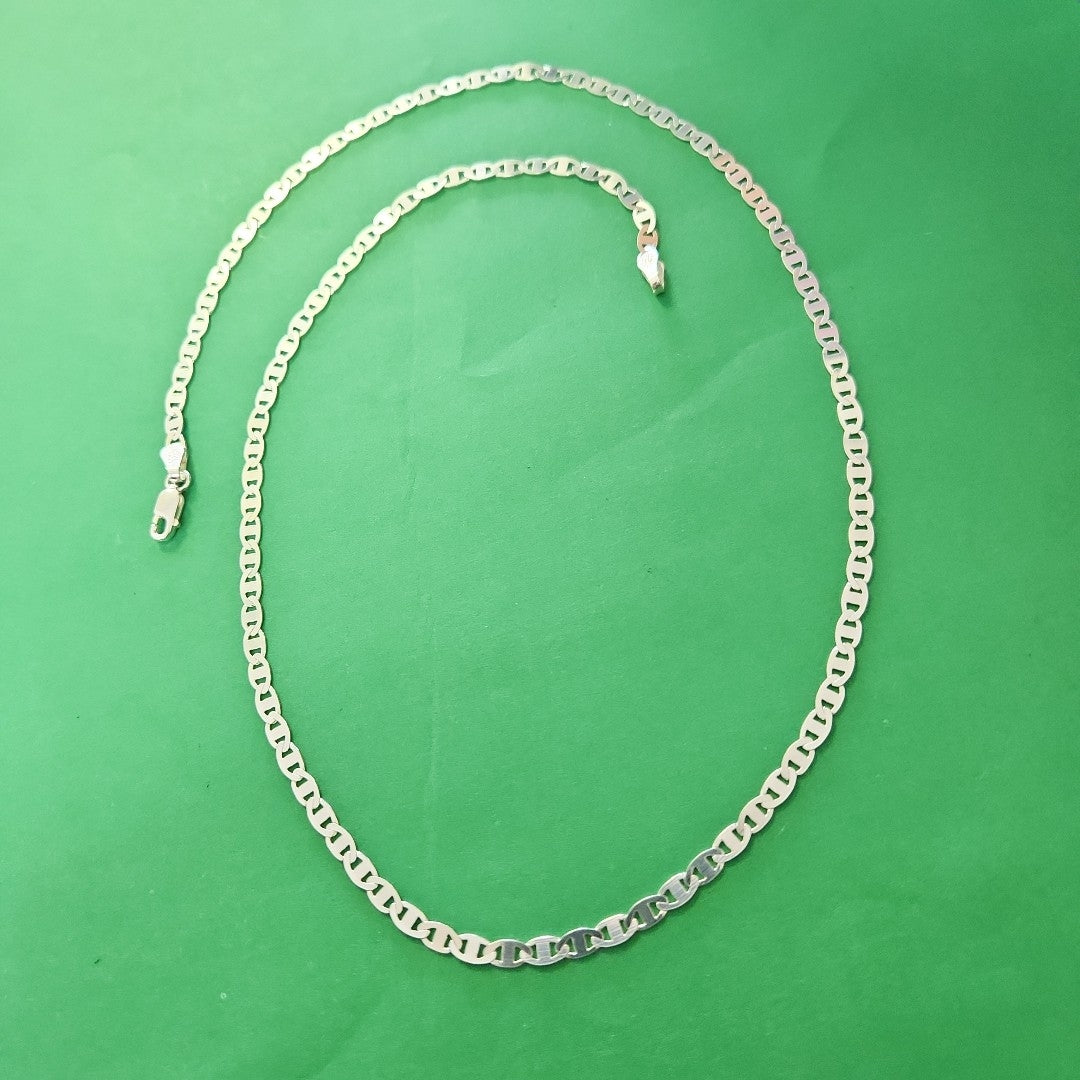 CADENA TEJIDO GUCHI PLATA .925 55 CM 8.3 GR (NUEVO)