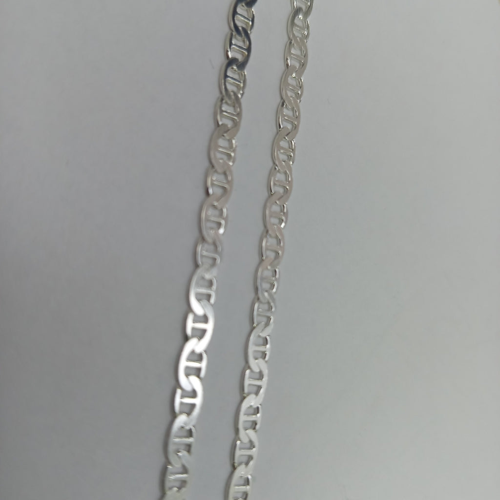 CADENA TEJIDO GUCHI PLATA .925 55 CM 12.9 GR (NUEVO)