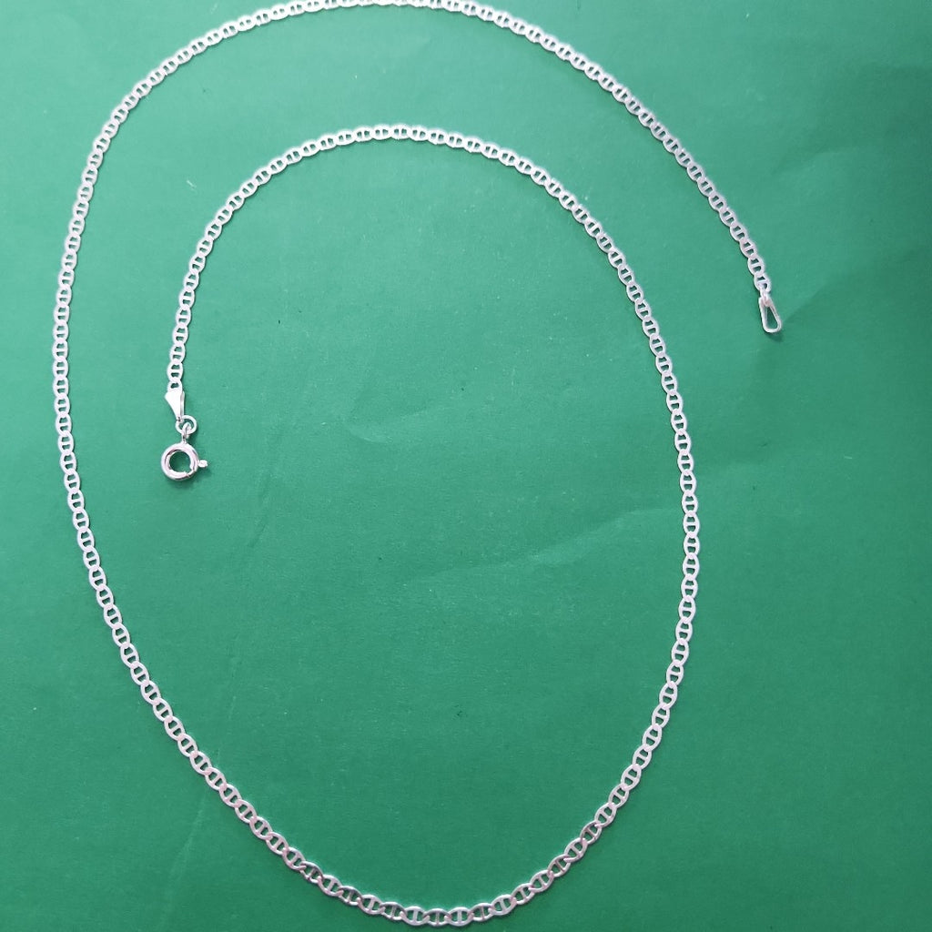 CADENA TEJIDO GUCHI PLATA .925 55 CM 3.3 GR (NUEVO)
