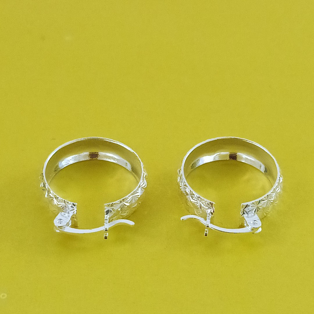PAR ARRACADAS FACETADAS PLATA .925 3.5 GR (NUEVO)