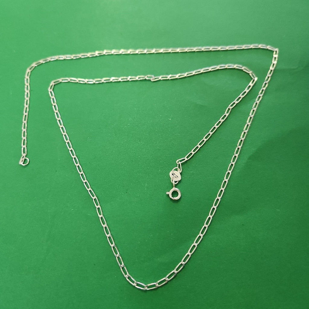 CADENA TEJIDO ESLABONES PLATA .925 60 CM 3 GR (NUEVO)