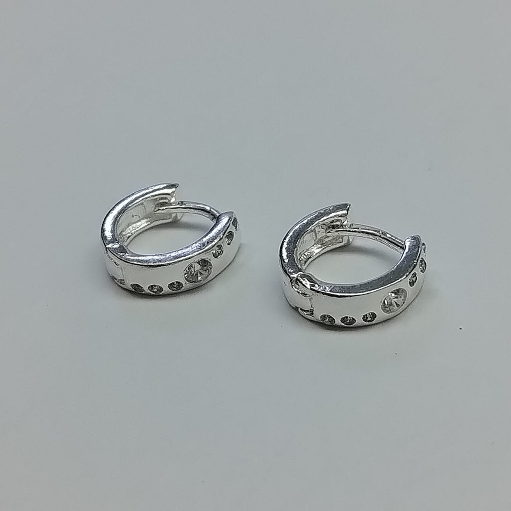 ARRACADAS C/CIRCONIAS PLATA .925 2.5 GR (NUEVO)