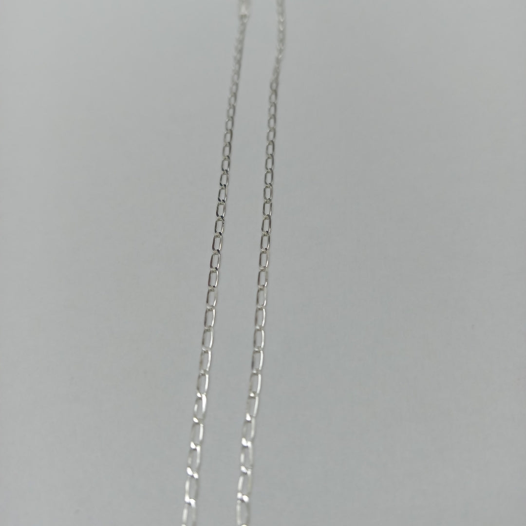 CADENA TEJIDO ESLABONES PLATA .925 50 CM 2.6 GR (NUEVO)
