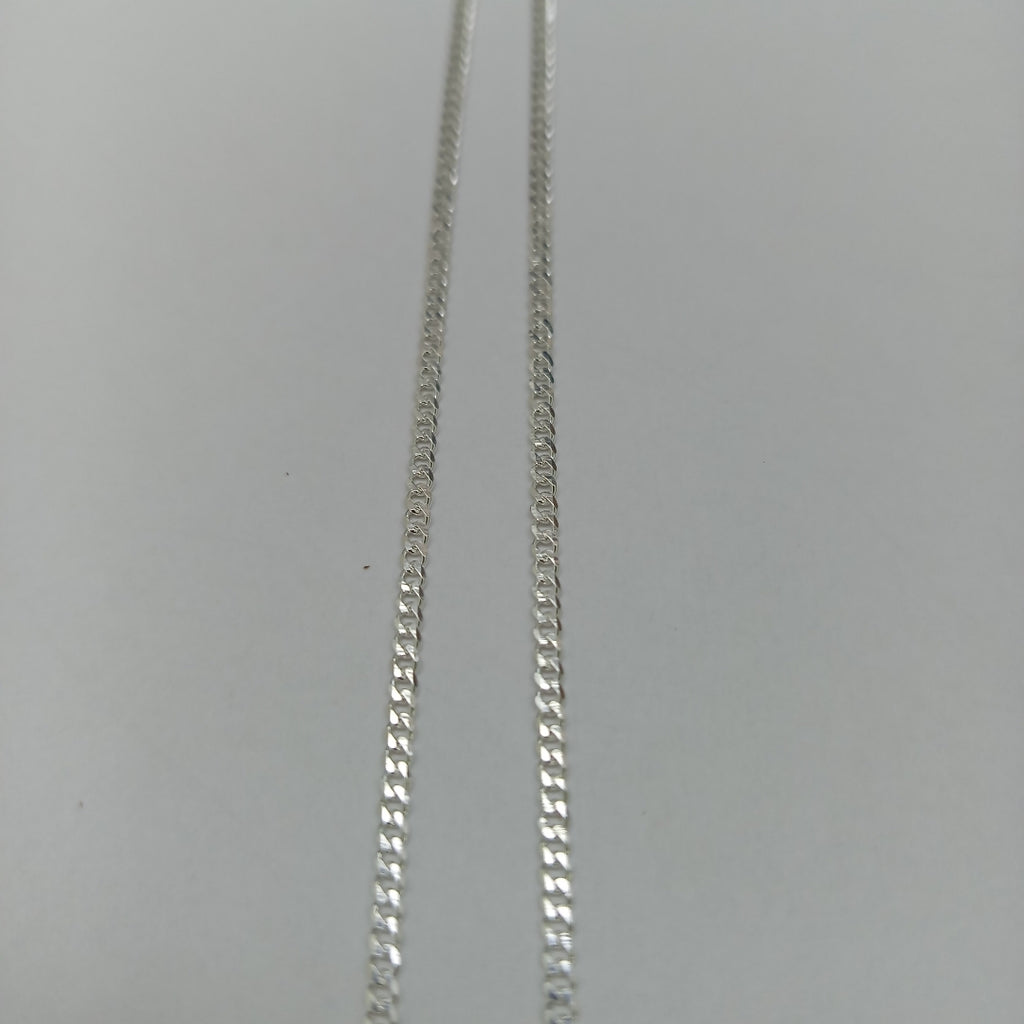 CADENA TEJIDO BARBADO PLATA .925 55 CM 5.3 GR (NUEVO)