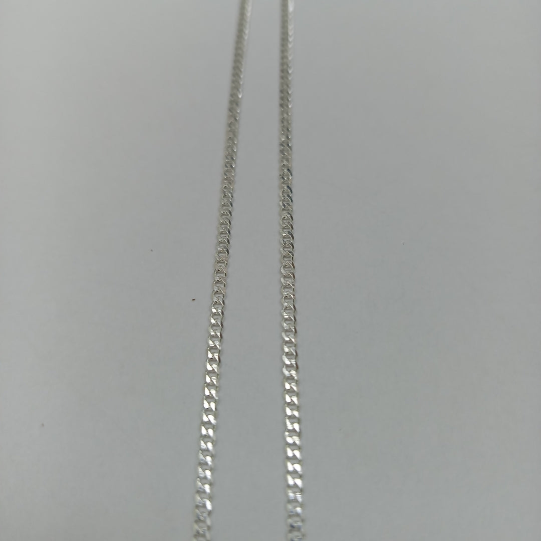 CADENA TEJIDO BARBADO PLATA .925 55 CM 5.3 GR (NUEVO)