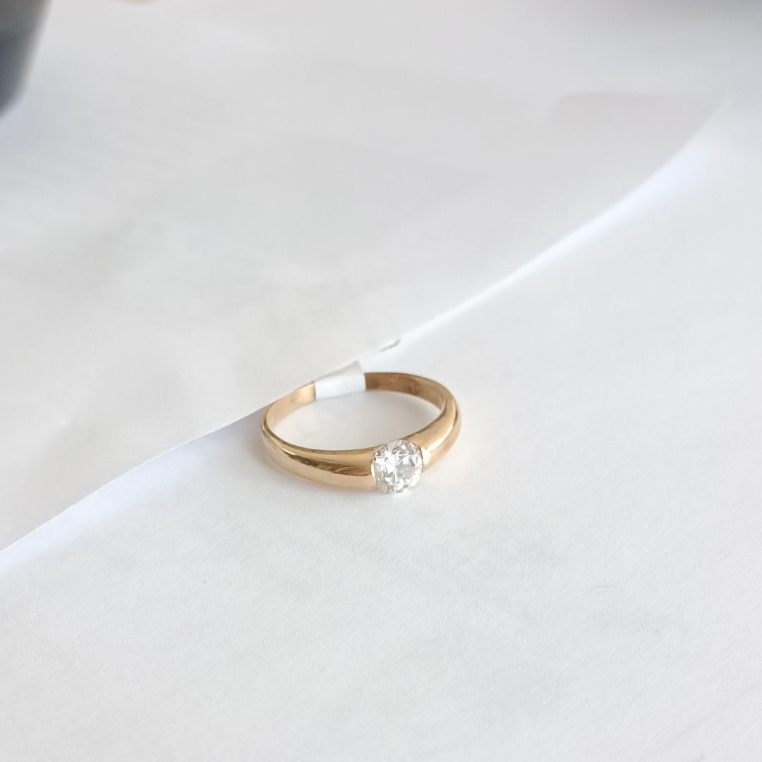 SOLITARIO ORO 14 K 2 GRMS (SEMINUEVO)