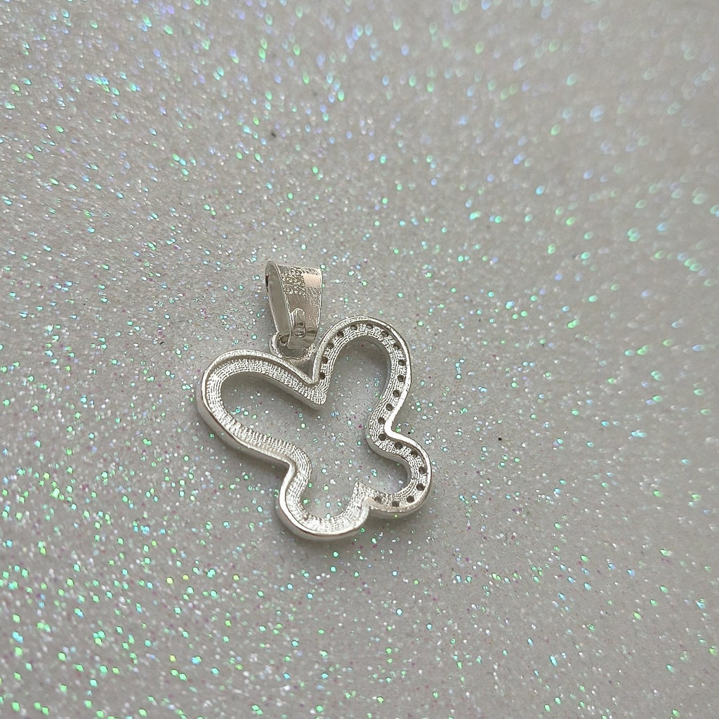 DIJE MARIPOSA C/CIRCONIAS PLATA .925 2.4 GR (NUEVO)
