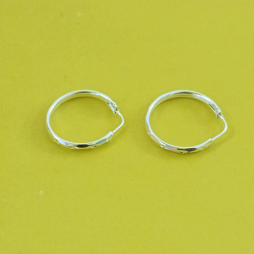 PAR ARRACADAS FACETADA PLATA .925 2.1 GR (NUEVO)