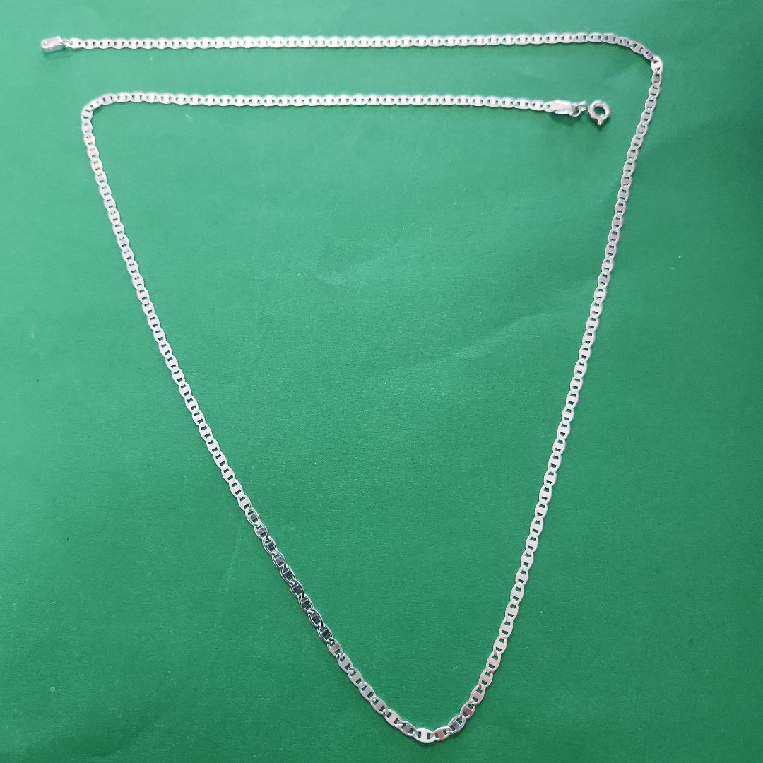 CADENA TEJIDO ESPEJO PLATA .925 60 CM 4.3 GR (NUEVO)