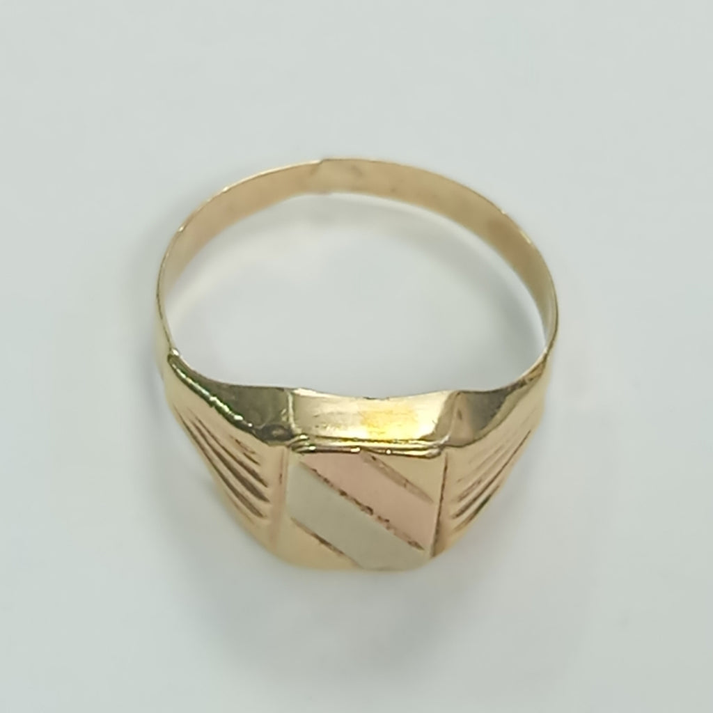 ANILLO ORO COMBINADO 14 K 3,20 GRMS (SEMINUEVO)