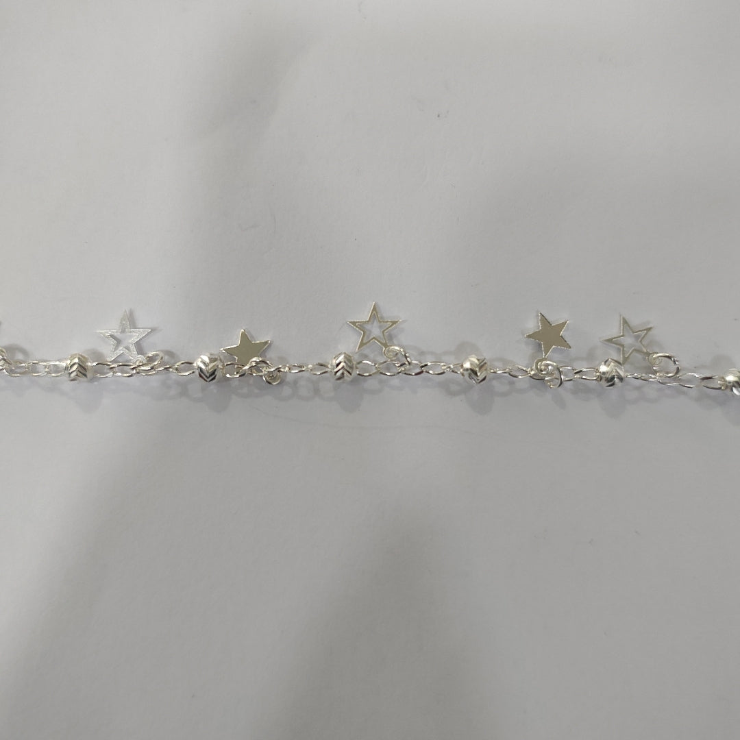 PULSERA TEJIDO ESPECIAL PLATA .925 18 CM 3.1 GR (NUEVO)