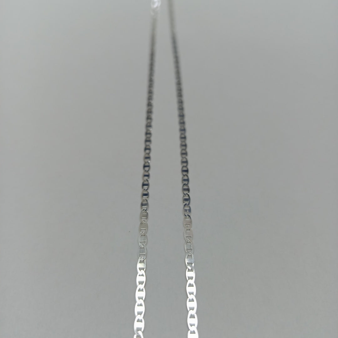 CADENA TEJIDO ESPEJO PLATA .925 60 CM 4.2 GR (NUEVO)
