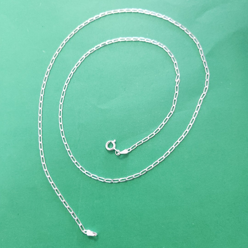 CADENA TEJIDO ESLABONES PLATA .925 60 CM 3.1 GR (NUEVO)