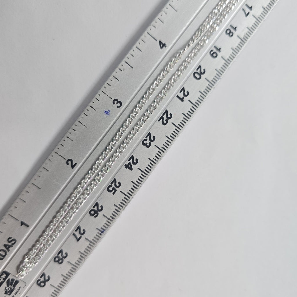 CADENA TEJIDO BARBADO PLATA .925 60 CM 5.6 GR (NUEVO)