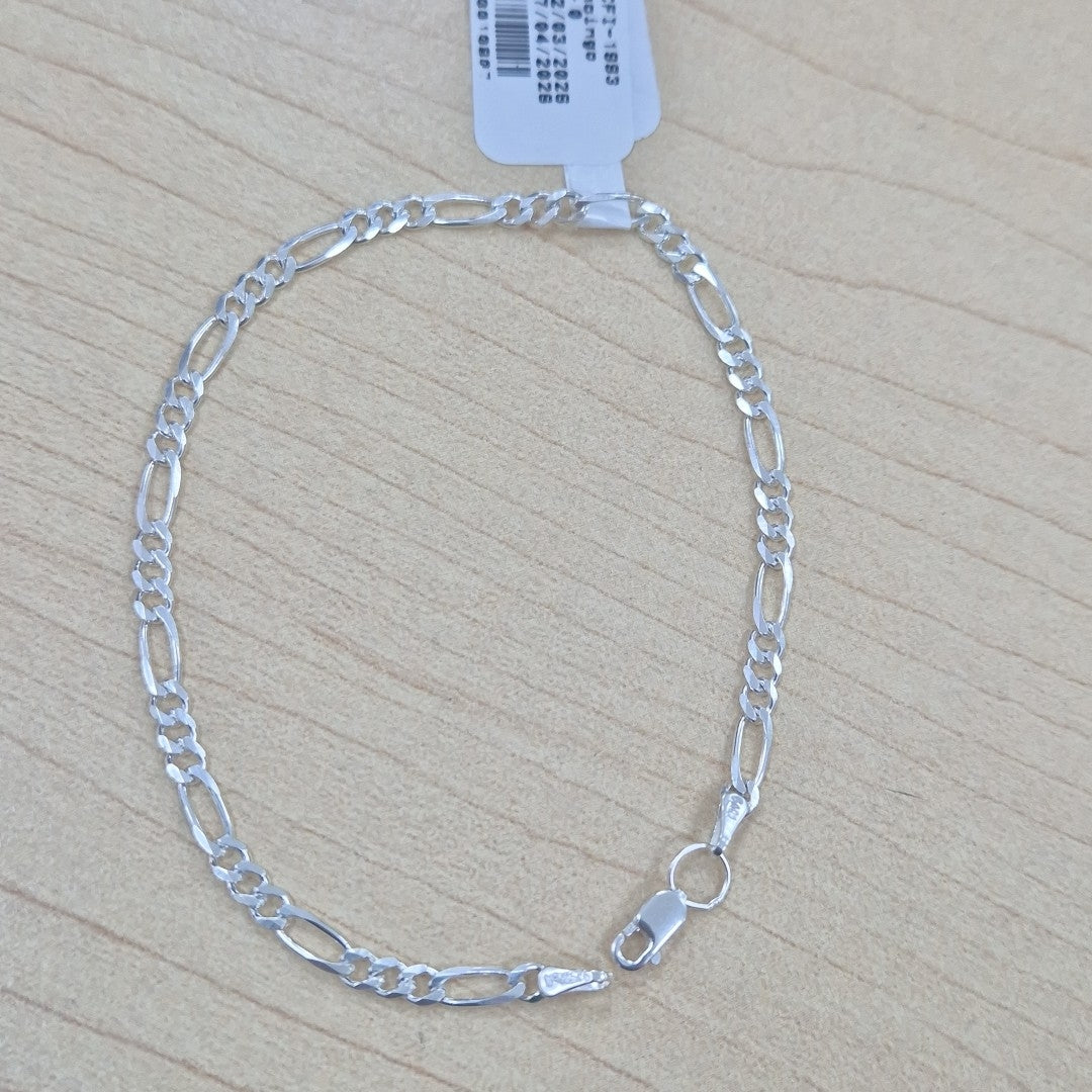 PULSERA TEJIDO 3X1 PLATA .925 18 CM 2.9 GR (NUEVO)