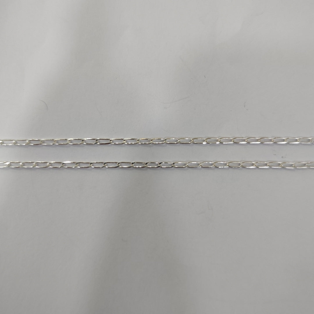 CADENA TEJIDO ESLABONES PLATA .925 50 CM 2.6 GR (NUEVO)