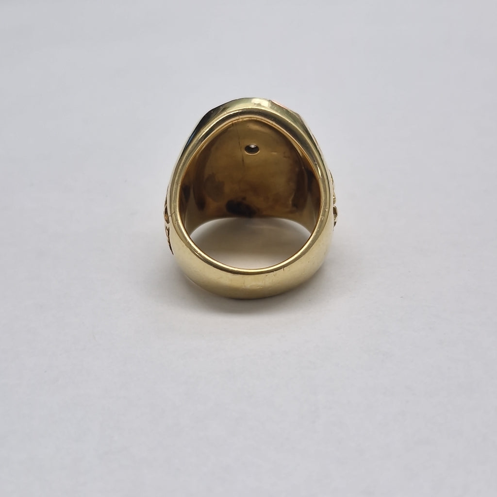 ANILLO DE GRADUACIÓN ORO 14 K 31.6 GRMS (SEMINUEVO)