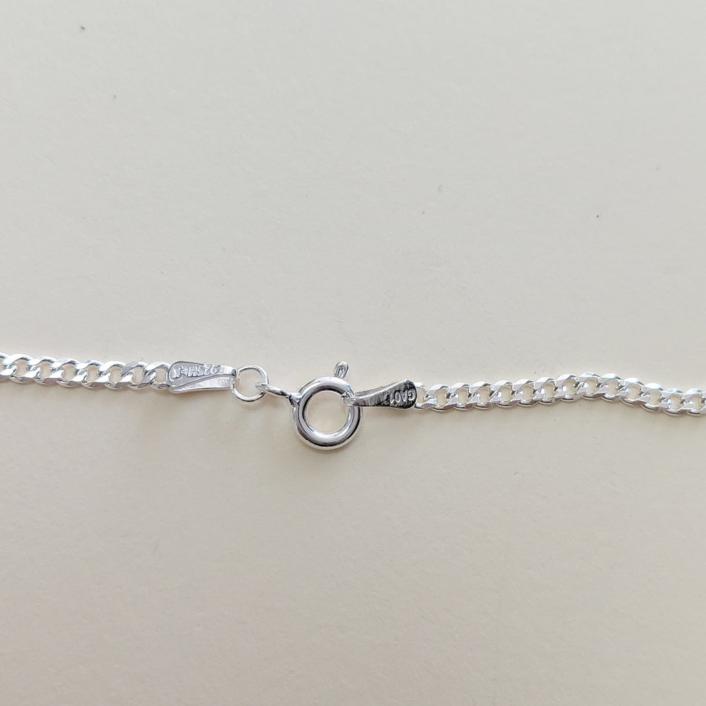 CADENA TEJIDO BARBADO PLATA .925 55 CM 5.4 GR (NUEVO)