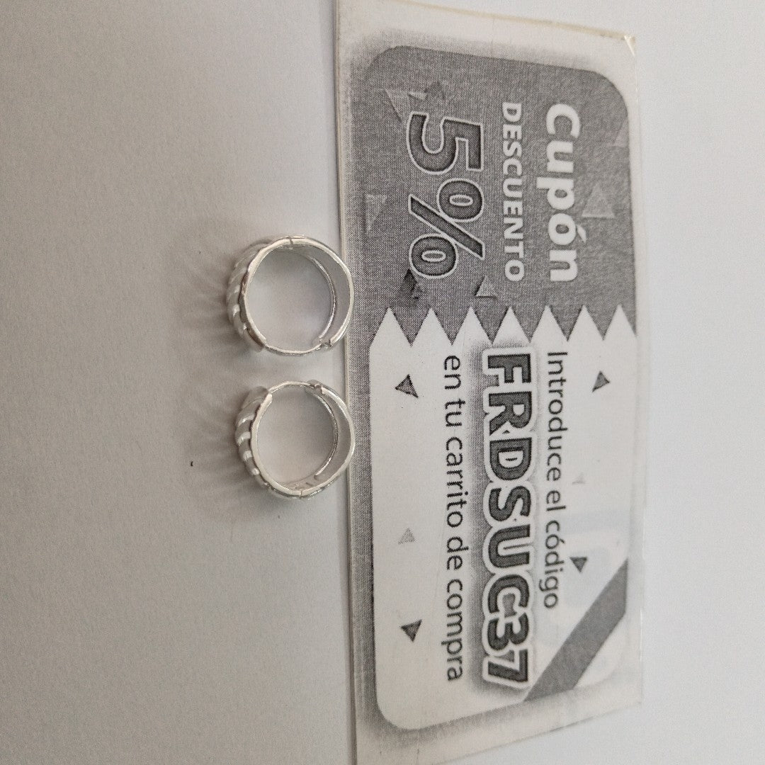 HUGGIES GRECAS PLATA .925 3.6 GR (NUEVO)