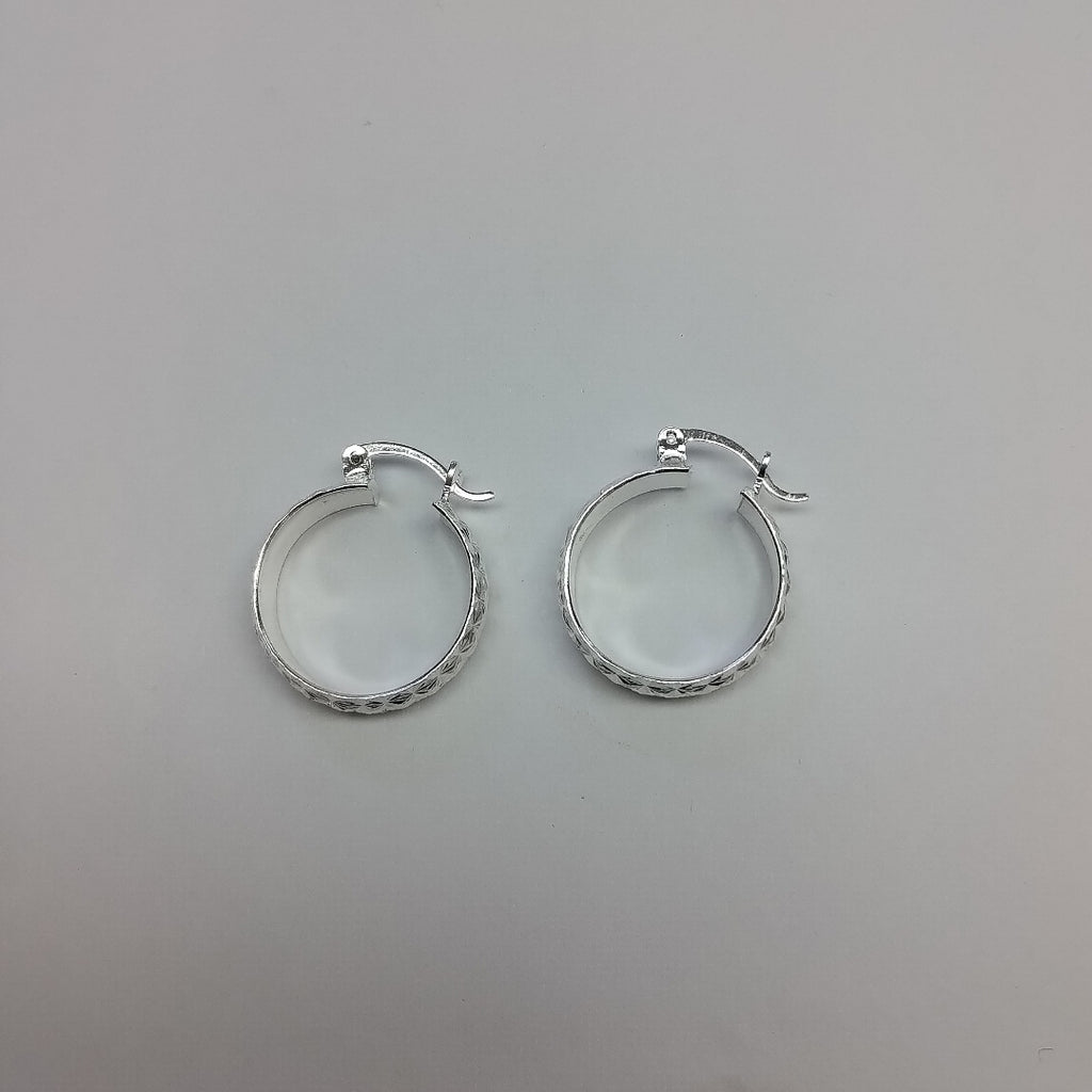 PAR ARRACADAS FACETADAS PLATA .925 3.5 GR (NUEVO)