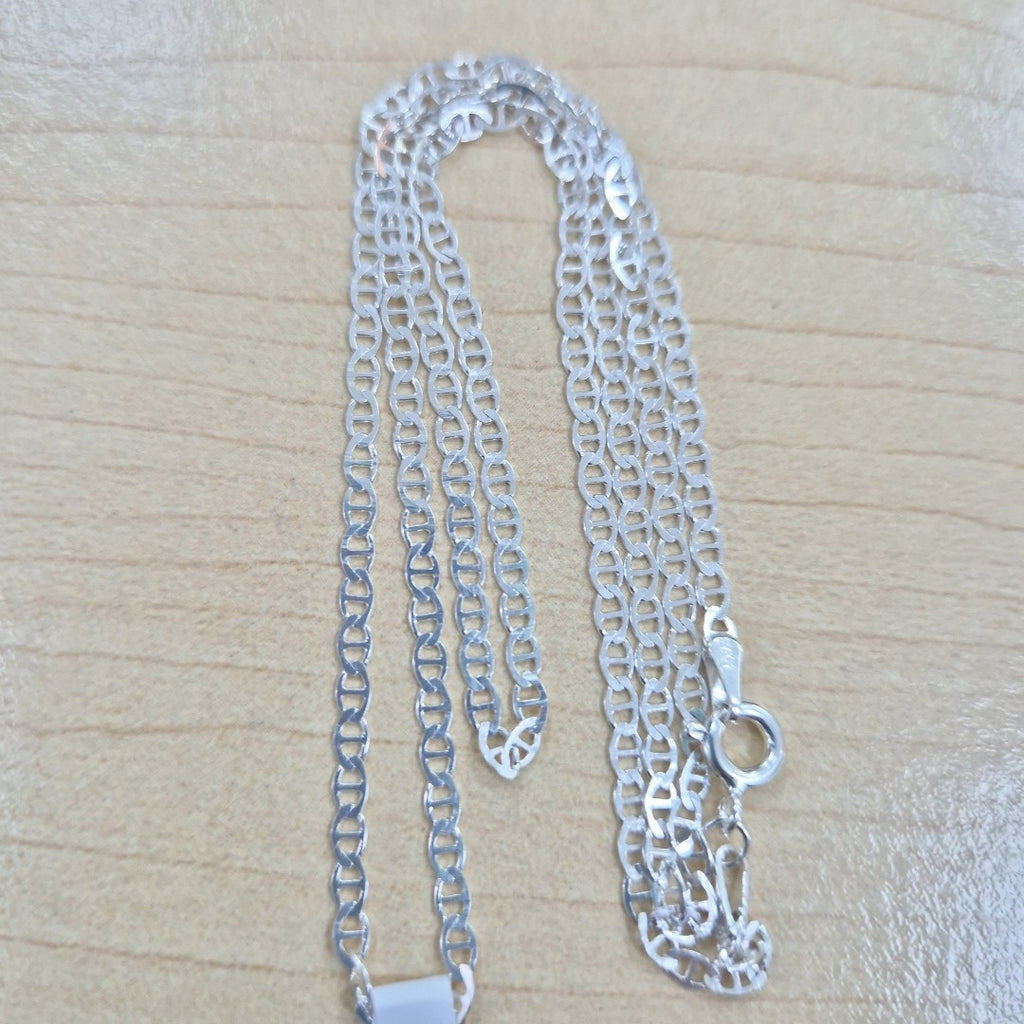 CADENA TEJIDO GUCHI PLATA .925 55 CM 3.3 GR (NUEVO)