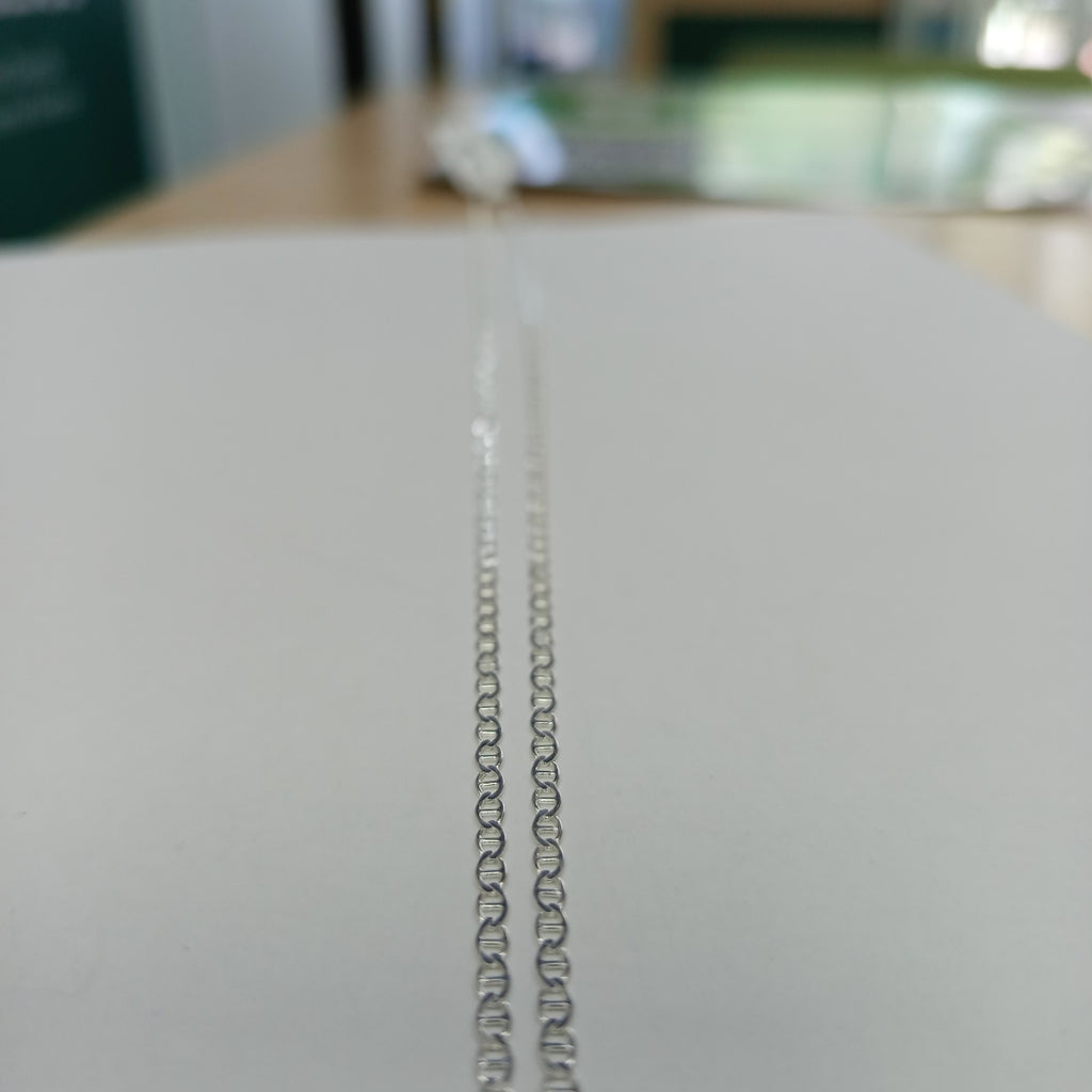 CADENA TEJIDO GUCHI PLATA .925 60 CM 3.7 GR (NUEVO)