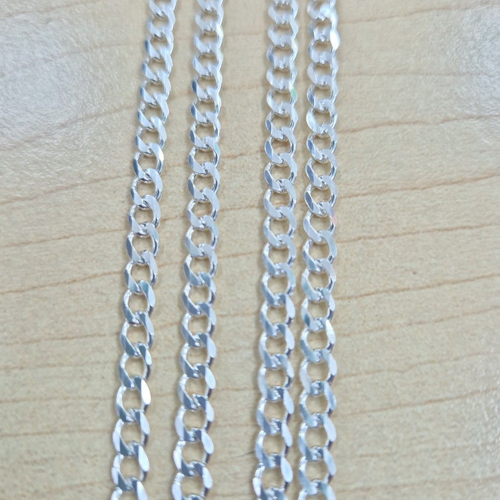 CADENA TEJIDO BARBADO PLATA .925 60 CM 12.9 GR (NUEVO)